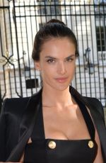 ALESSANDRA AMBROSIO at Balmain Fashion Show in Paris