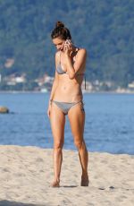 ALESSANDRA AMBROSIO in Bikini at a Beach in Rio De Janeiro 06/18/2015