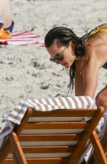 ALESSANDRA AMBROSIO in Bikini on the Beach in Rio De Janeiro 06/24/2015