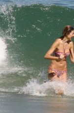 ALESSANDRA AMBROSIO in Bikini on the Beach in Rio De Janeiro 06/24/2015