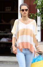 ALESSANDRA AMBROSIO Leaves Brentwood Country Mart in Brentwood 06/11/2015