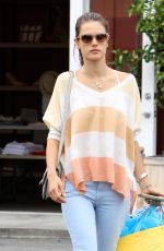 ALESSANDRA AMBROSIO Leaves Brentwood Country Mart in Brentwood 06/11/2015