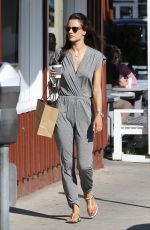 ALESSANDRA AMBROSIO Out and About in Brentwood 06/06/2015