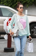 ALESSANDRA AMBROSIO Out and About in Brentwood 06/10/2015