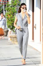 ALESSANDRA AMBROSIO Out in Brentwood 06/07/2015