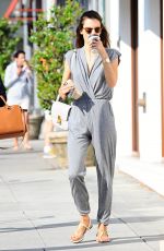 ALESSANDRA AMBROSIO Out in Brentwood 06/07/2015
