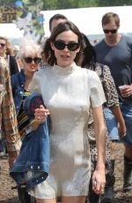 ALEXA CHUNG at 2015 Glastonbury Festival in Somerset