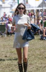 ALEXA CHUNG at 2015 Glastonbury Festival in Somerset