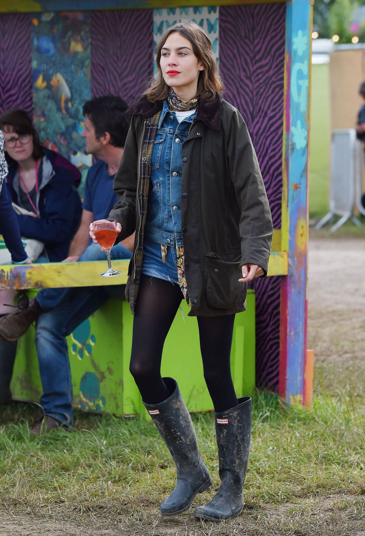 ALEXA CHUNG at Glastonbury Festival in Glastonbury, Day 3 - HawtCelebs