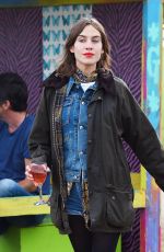 ALEXA CHUNG at Glastonbury Festival in Glastonbury, Day 3