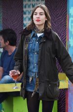 ALEXA CHUNG at Glastonbury Festival in Glastonbury, Day 3