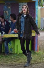 ALEXA CHUNG at Glastonbury Festival in Glastonbury, Day 3