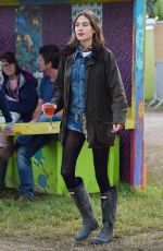 ALEXA CHUNG at Glastonbury Festival in Glastonbury, Day 3