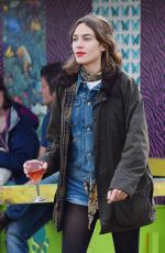ALEXA CHUNG at Glastonbury Festival in Glastonbury, Day 3