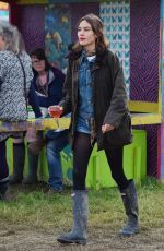 ALEXA CHUNG at Glastonbury Festival in Glastonbury, Day 3