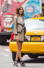 ALEXA CHUNG on the Set of a Photoshoot in New York 06/04/2015