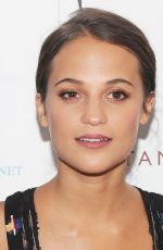 ALICIA VIKANDER at Testament of Youth Premiere in New York