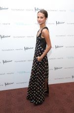 ALICIA VIKANDER at Testament of Youth Premiere in New York