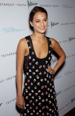 ALICIA VIKANDER at Testament of Youth Premiere in New York