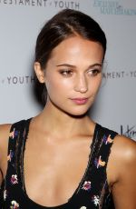 ALICIA VIKANDER at Testament of Youth Premiere in New York