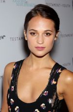 ALICIA VIKANDER at Testament of Youth Premiere in New York