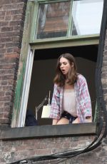 ALISON BRIE on the Set of How To Be Single in Manhattan 06/16/2015