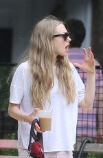 AMANDA SEYFRIED and Finn Out and About in New York 06/15/2015