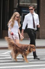 AMANDA SEYFRIED and Finn Out and About in New York 06/15/2015
