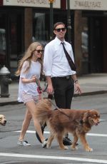 AMANDA SEYFRIED and Finn Out and About in New York 06/15/2015