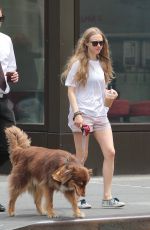 AMANDA SEYFRIED and Finn Out and About in New York 06/15/2015