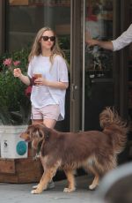 AMANDA SEYFRIED and Finn Out and About in New York 06/15/2015