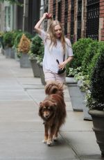 AMANDA SEYFRIED and Finn Out and About in New York 06/15/2015