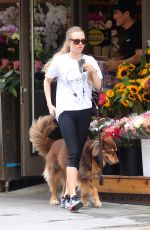 AMANDA SEYFRIED and Finn Out and About in New York 06/26/2015