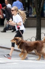 AMANDA SEYFRIED and Finn Out and About in New York 06/26/2015