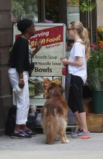 AMANDA SEYFRIED and Finn Out and About in New York 06/26/2015