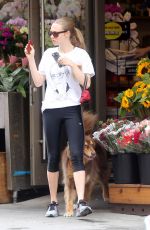 AMANDA SEYFRIED and Finn Out and About in New York 06/26/2015
