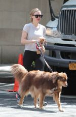 AMANDA SEYFRIED and Finn Out in New York 06/19/2015