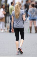 AMANDA SEYFRIED in Leggings Out and About in New York 06/25/2015