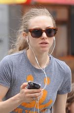 AMANDA SEYFRIED in Leggings Out and About in New York 06/25/2015