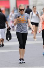 AMANDA SEYFRIED in Leggings Out and About in New York 06/25/2015
