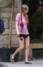 AMANDA SEYFRIED in Shorts Out and About in New York 06/21/2015