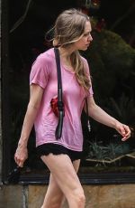 AMANDA SEYFRIED in Shorts Out and About in New York 06/21/2015