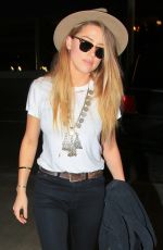 AMBER HEARD at Los Angeles International Airport 06/26/2015