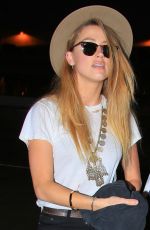 AMBER HEARD at Los Angeles International Airport 06/26/2015