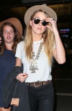 AMBER HEARD at Los Angeles International Airport 06/26/2015