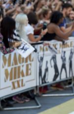 AMBER HEARD at Magic Mike XXL Premiere in London