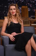 AMBER HEARD at Tonight Show Starring Jimmy Fallon in New York 06/22/2015