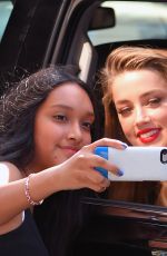 AMBER HEARD Leaves Her Hotel in New York 06/22/2015