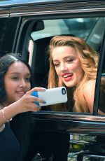 AMBER HEARD Leaves Her Hotel in New York 06/22/2015