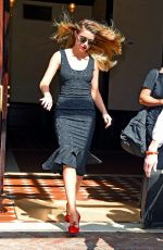 AMBER HEARD Leaves Her Hotel in New York 06/22/2015